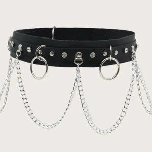 Hoop and chain belt